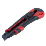 Cutter din oțel SK5 cu lamă ABS neagră 100x18x0.5mm AMIO-04812