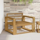 vidaXL Canapea Medie pentru Exterior Lemn Solid de Acacia Alb 3439013