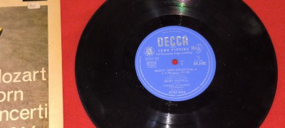 DISC VINIL - MUZICA CLASICA AN 1961 10&amp;quot; MOZART , Mozart Horn Concerti Nos. 2 &amp;amp; 4 foto