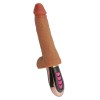 Vibrator Realistic Leso Handle Thrust Swing 28cm Flesh, Incalzire, Vibratii, Impingere, USB, Silicon