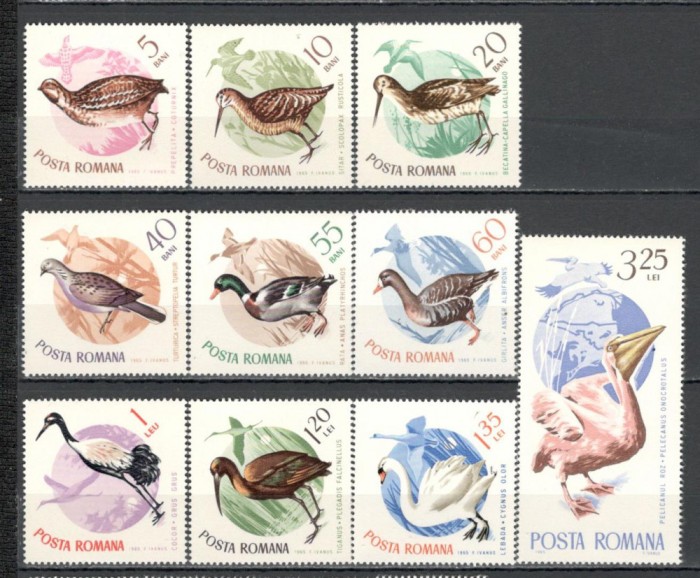 Romania.1965 Pasari XR.509