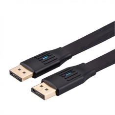 Cablu flat Displayport 8K60Hz/4K120Hz T-T 2m, Value 11.99.5862