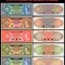 set 5 reproduceri bancnote specimen Seria 1974-1976 Government of Belize