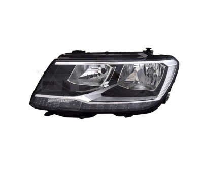 Far Volkswagen Tiguan, 05.2016-12.2020, model: Allspace, montare fata, stanga, cu lumini de zi tip LED; H7+H7+LED+PY21W; electric; cu motor; halogen, foto