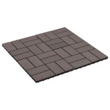 vidaXL Plăci pentru Deck 22 pcs Maro &icirc;nchis 30 x 30 cm Lemn compozit 3444841