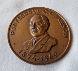 Medalie dedicata doctorului C.I. Parhon, fondatorul endocrinologiei romanesti