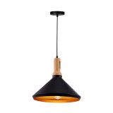 Cumpara ieftin Lustra Denvel metal negru aurie 35x35x130 cm