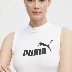 Puma top femei, culoarea alb, 673695