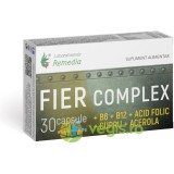 Fier Complex + B6 + B12+ Acid Folic + Cupru + Acerola 30cps