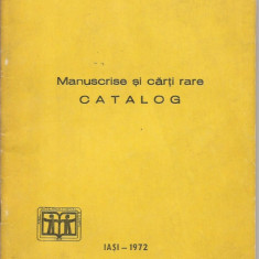 H(01)Catalog de Manuscrise si carti rare Biblioteca Gheorghe Asachi