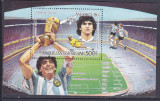 DB1 Fotbal CM 1986 Mexic Maradona Rep. Africa Centrala SS MNH, Nestampilat