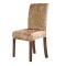 Set 6 huse scaun catifea, Capucino