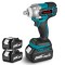 Cheie de impact fara fir ONEVAN, 520NM, 1/2&quot;, 2 acumulatori 3AH, albastru/negru
