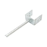 Papuc reazem cu tija 81x50x80mm, grosime 4mm, otel zincat