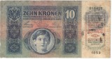 Bancnota Romania 10 Coroane 1915 TSR, Numismatica