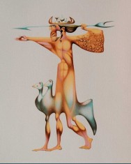 Jules Perahim - L&#039;alphabet, litografie exemplar de autor