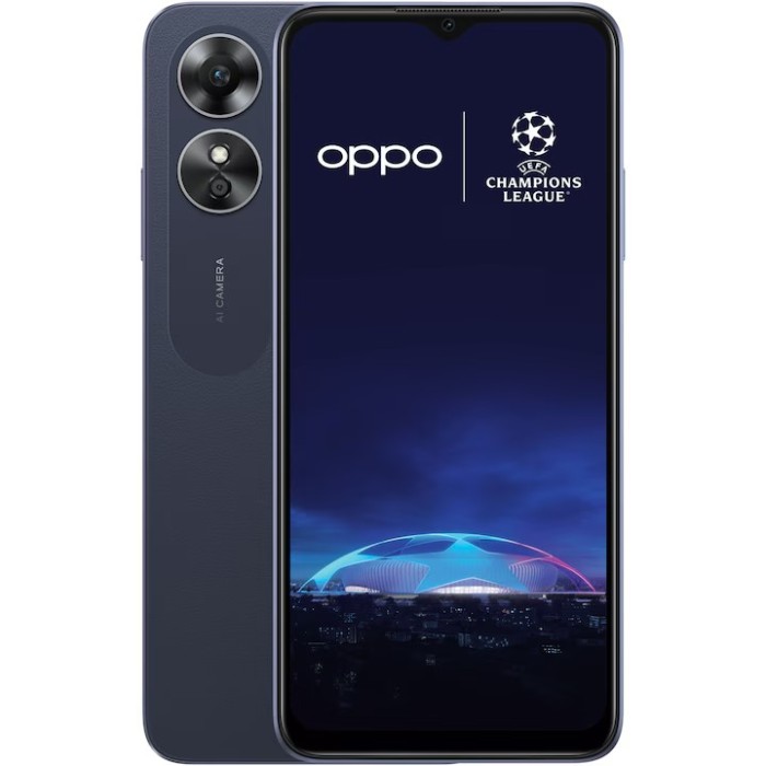 Telefon mobil OPPO A17, Dual SIM, 64GB, 4GB RAM, 4G, Midnight Black