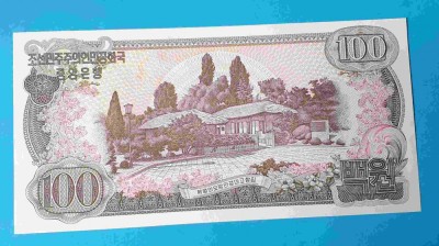 Korea - 100 won 1978 - bancnota UNC - Superba foto