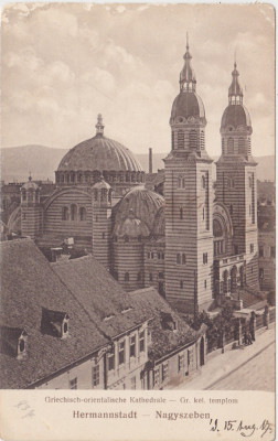 CP SIBIU Hermannstadt catedrala greceasca griechisch kathedrale ND(1917) foto