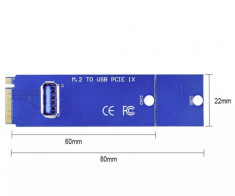 Adaptor riser m2 usb foto