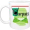Cana alba personalizata &quot;Cana cu imprimeu Carpati&quot;, INOVATIX&reg;. 330ml