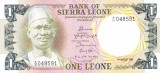 Bancnota Sierra Leone 1 Leone 1984 - P5e UNC