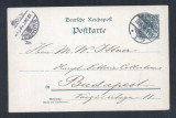 Germany 1898 Old postcard postal stationery Berlin to Budapest D.375