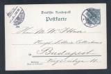 Germany 1898 Old postcard postal stationery Berlin to Budapest D.375