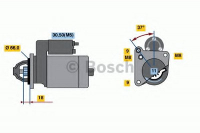Starter CITROEN BERLINGO platou / sasiu (B9) (2008 - 2016) BOSCH 0 986 021 651 foto