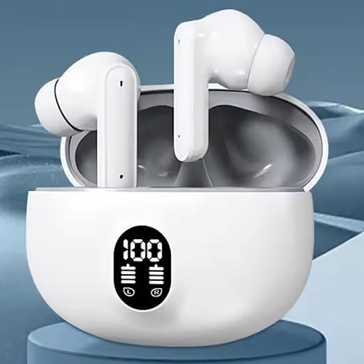 Căști Wireless H-23 Bluetooth 5.4, IPX7, Touch Control, Alb