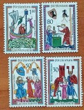 LIECHTENSTEIN-&#039;&#039;PICTURA MEDIEVALA-MINISINGERS&#039;&#039;-SERIE 4V-MNH LUX-NESTAMPIL.-VEZI SCAN