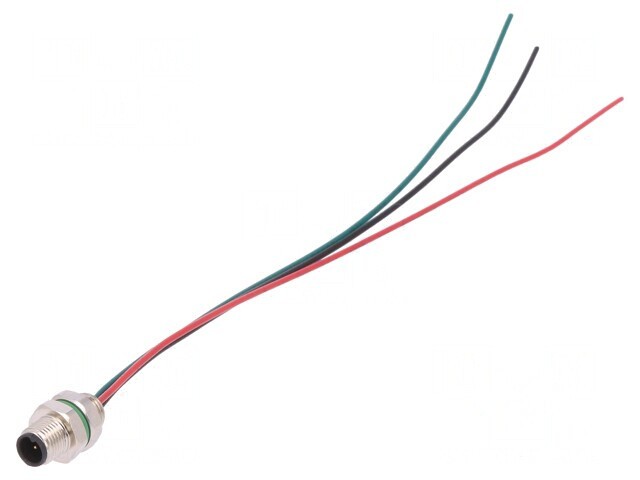 Conector M5 3PIN IP67 60V 100mm 1A