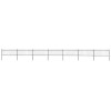 VidaXL Gard de grădină cu v&acirc;rf tip suliță din oțel 1248x80 cm negru 277608