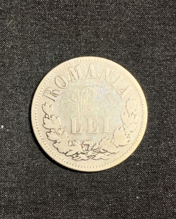 Moneda 2 lei 1873 Rom&acirc;nia argint