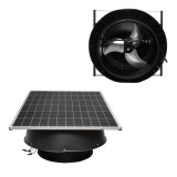 Ventilator evacuare acoperis axial industrial 600mm, 12000m3/h, motor brushless cu panou solar 180W Breckner Germany