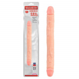 Dildo Clasic Dublu Ladybro Love, Natural, 32.5 cm