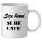 Cana alba personalizata &quot;Sezi bland si be&#039; cafe&#039;&#039;, INOVATIX&reg;. 330 ml