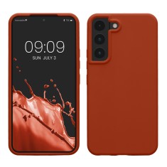 Husa Kwmobile pentru Samsung Galaxy S22, Maro, Silicon, 56756.249 foto