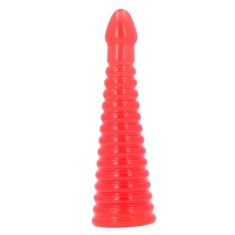Dopuri anale mari - Toyz4Lovers Tito Dop Anal Extrem din Jelly Rosu Transparent 26,5 cm O Experienta de Introducere Progresiva