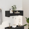 VidaXL Raft de perete, negru, 100x35x30,5 cm, lemn prelucrat 848459