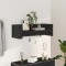 vidaXL Raft de perete, negru, 100x35x30,5 cm, lemn prelucrat 848459