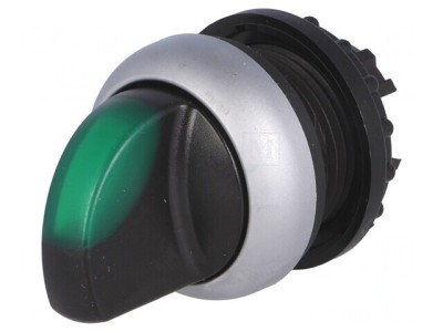Comutator Rotativ 22mm Verde 2 Poz. foto