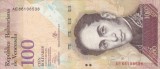 VENEZUELA 100 bolivares 29 octombrie 2013 VF+++!!!