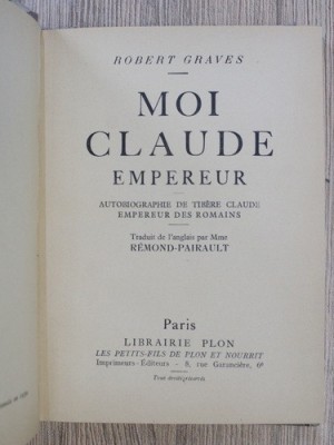 Robert Graves - Moi, Claude empereur foto