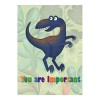 Pictura cu diamante Panamalar, model dinozaur X091, 30 x 40 cm, rasina, multicolor
