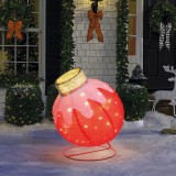 Decor Luminos Craciun - Ornament Sferic - 60 LED - 60 x 83 cm - Rosu - 100-240 V AC Best CarHome