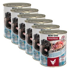 Conserva BEWI DOG - Inimi de pasare 6 x 800 g foto