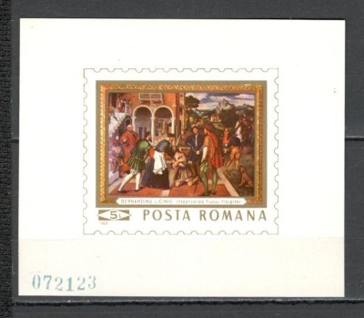 Romania.1969 Pictura-Bl. YR.430 foto