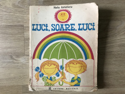 Luci,soare, Luci/ Nelu Ionescu/ carte muzica/1980 foto