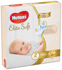 Scutece Huggies Mega Pack Elite Soft Nr.2, 4-6 kg, 80 buc foto